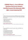 COMSAE PHASE 2 STYLE PRACTICE EXAM &lpar;FORM 112 SIMULATION&rpar; Exam Questions And Correct Answers &lpar;Verified Answers&rpar; Plus Rationales 2026 Q&A &vert; Instant download Pdf