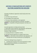 ACHE BOG V2 EXAM QUESTIONS WITH COMPLETE SOLUTIONS GUARANTEED PASS 2025&sol;2026