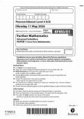Edexcel AS Level Further Maths June 2026 Paper 1 Question Paper &lbrack;VERIFIED&rsqb;