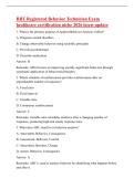 RBT Registered Behavior Technician Exam &NewLine;healthcare certification niche 2026 latest update 