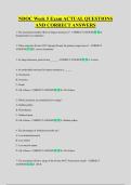 NDOC Week 5 Exam ACTUAL QUESTIONS &NewLine;AND CORRECT ANSWERS