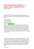 APEA POST PREDICTOR EXAM NEWEST 2026 UPDATE ACTUAL TEST 300&plus; QUESTIONS AND 100&percnt; VERIFIED ANSWERS A&plus; GRADE Q&A INSTANT DOWNLOAD PDF