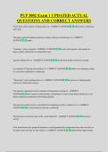 PUP 3002 Exam 1 UPDATED ACTUAL &NewLine;QUESTIONS AND CORRECT ANSWERS