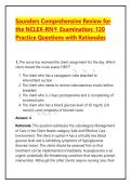 Saunders Comprehensive Review for the NCLEX-RN&reg; Examination&colon; 120 Practice Questions with Rationales