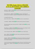 PUP 3002&colon; Exam 1 Review UPDATED &NewLine;ACTUAL QUESTIONS AND CORRECT &NewLine;ANSWERS