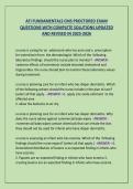 ATI FUNDAMENTALS CMS PROCTORED EXAM QUESTIONS WITH COMPLETE SOLUTIONS UPDATED AND REVISED IN 2025-2026   