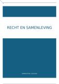 Volledige samenvatting &vert;Recht en samenleving &vert;  Universiteit Gent &vert; 2025&sol;26