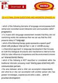 CD 415 Final Exam Questions and Answers &ndash; Comprehensive Child Development Exam Preparation Bundle with Detailed Solutions
