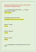 BIOLOGY 1001 HRINCEVICH EXAM 1 ACTUAL 2026 QUESTIONS &NewLine;AND DEFINITIVE ANSWERS RATED A&plus;