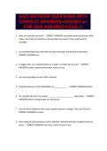 AAID MIDTERM QUESTIONS WITH CORRECT ANSWERS GRADED A&plus; FOR 2026 ASSURED EXCEL&excl;&excl;