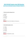 NUR 180 EXAM Hondros Latest 2026 Questions &NewLine;and Correct Detailed Answers Already Graded A&plus; 