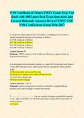 P-98 Certificate of Fitness FDNY Exam Prep Test Bank with 400 Latest Real Exam Questions and Correct Rationale Answers Review&sol; FDNY COF P-98 Certification Exam 2026-2027