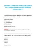 Nursing 527 Wilkes Exam Newest 2026 Questions &NewLine;and Correct Detailed Answers with Rationales &NewLine;Already Graded A&plus;