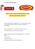 CD 415 Bundled Exam Questions and Answers &ndash; Complete Child Development Study Guide and Practice Exam Material