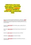 CPRP Parks & Rec Exam Study Guide 1 QUESTIONS AND VERIFIED CORRECT ANSWERS GRADED A&plus; -LATEST 2026-2027- 100- GUARANTEED PASS&period;docx&NewLine;&NewLine;