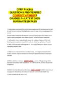 CPRP Practice QUESTIONS AND VERIFIED CORRECT ANSWERS GRADED A&plus; -LATEST 2026-2027- 100- GUARANTEED PASS&period;docx&NewLine;&NewLine;