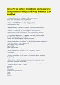 CrossFit L1 Latest Questions and Answers &vert;&NewLine;Comprehensive Updated Prep Material &vert; A&plus;&NewLine;Verified