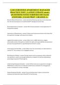 CAM Certified Apartment Manager Exam Prep &ndash; Practice Questions and Verified Answers &lpar;2026 Update&rpar;