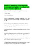 Nurs 615 Pharm Exam 2 Questions and&NewLine;Answers &vert; Newest Updated Study Guide with&NewLine;Accurate Solutions &vert; Grade A&plus;
