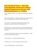 NURS 615 Pharm Exam Bundle with Complete Solutions