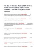 G2 Gas Technician Module 15 A Revised Exam Questions with 100&percnt; Correct Answers &vert; Updated 2026 &vert; Guaranteed success