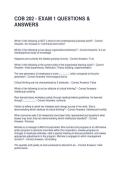 COB 202 - EXAM 1 QUESTIONS & ANSWERS