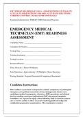 EMT FISDAP READINESS EXAM 4 - &lpar;150 QUESTIONS&rpar; UP-TO-DATE &NewLine;ACTUAL EXAM QUESTIONS AND 100&percnt; ACCURATE SOLUTIONS &vert; &NewLine;VERIFIED ANSWERS - INSTANT PDF DOWNLOAD 