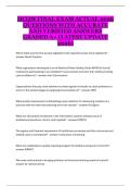 HCQM Final Exam &ndash; Study Guide with Practice Questions and Verified Answers &lpar;2026 Update&rpar;