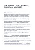 COB 202 EXAM 1 STUDY GUIDE CH 1-3 QUESTIONS & ANSWERS