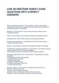 COB 202 MIDTERM YANKEY EXAM QUESTIONS WITH CORRECT ANSWERS