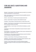COB 202 QUIZ 2 QUESTIONS AND ANSWERS