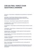 COB 202 FINAL YANKEY EXAM QUESTIONS & ANSWERS