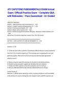 ATI CAPSTONE FUNDAMENTALS EXAM Actual Exam 2026&sol;2027 &vert; Official Practice Exam &ndash; Complete Q&A with Rationales &ndash; Pass Guaranteed - A&plus; Graded
