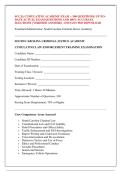 SCCJA CUMULATIVE ACADEMY EXAM - &lpar;100 QUESTIONS&rpar; UP-TO&NewLine;DATE ACTUAL EXAM QUESTIONS AND 100&percnt; ACCURATE &NewLine;SOLUTIONS &vert; VERIFIED ANSWERS - INSTANT PDF DOWNLOAD