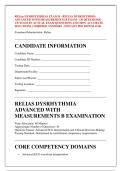 RELias DYSRHYTHMIAS EXAM B - RELIAS DYSRHYTHMIA &NewLine;ADVANCED WITH MEASUREMENTS B EXAM - &lpar;30 QUESTIONS&rpar; &NewLine;UP-TO-DATE ACTUAL EXAM QUESTIONS AND 100&percnt; ACCURATE &NewLine;SOLUTIONS &vert; VERIFIED ANSWERS - INSTANT PDF DOWNLOAD 