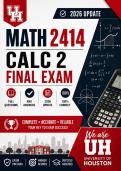 MATH 2414 Calc 2 Exam 1&comma;2&comma;3 and Final Bundled with complete solutions&period;