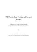 TMC Practice Exam Questions and Answers 2026&sol;2027 &ndash; 160 Questions with Correct Answers and Detailed Rationales