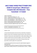ANCC FAMILY NURSE PRACTITIONER &lpar;FNP&rpar; EXAM V2 Actual Exam 2026&sol;2027 &vert; Official Exam &ndash; Complete Q&A with Rationales &ndash; Pass Guaranteed - A&plus; Graded