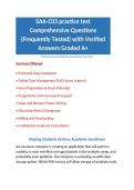 SAA-C03 practice test Comprehensive Questions &lpar;Frequently Tested&rpar; with Verified Answers Graded A&plus;