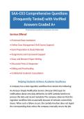 SAA-C03 Comprehensive Questions &lpar;Frequently Tested&rpar; with Verified Answers Graded A&plus;