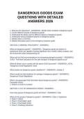 DANGEROUS GOODS EXAM QUESTIONS WITH DETAILED ANSWERS 2026