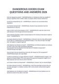 DANGEROUS GOODS EXAM QUESTIONS AND ANSWERS 2026&NewLine;&NewLine;