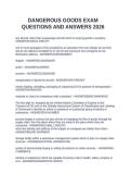 DANGEROUS GOODS EXAM BUNDLE QUESTIONS WITH COMPLETE SOLUTIONS 2026