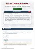 NUR 283 Comprehensive Exam 1 45&plus; &lpar;Latest 2026 Edition&rpar; 100&percnt; Verified Q&A &plus; Answer Key Solutions