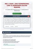 MDC 2 Exam 1 &lpar;Multidimensional Care II&rpar; Rasmussen College Nursing 95&plus; &lpar;Updated 2026&rpar; Complete Exam Pack   A&plus; Graded Questions & Verified Answers