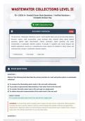 Wastewater Collections Level II 70&plus; &lpar;2026 A&plus; Graded&rpar; Exam-Style Questions   Verified Solutions   Complete Answer Key