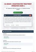 Ca Grade 2 Wastewater Treatment Operator Exam 1 80&plus; &lpar;Updated for 2026&rpar; Exam Prep Pack   A&plus; Questions & Verified Answers