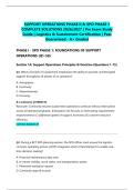 SUPPORT OPERATIONS PHASE II & SPO PHASE 1 COMPLETE SOLUTIONS 2026&sol;2027 &vert; Pre Exam Study Guide &vert; Logistics & Sustainment Certification &vert; Pass Guaranteed - A&plus; Graded&NewLine;&NewLine;