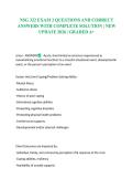 NSG 322 EXAM 3 QUESTIONS AND CORRECT ANSWERS WITH COMPLETE SOLUTION &vert; NEW UPDATE 2026 &vert; GRADED A&plus;