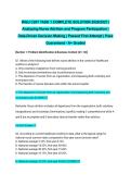 WGU C207 TASK 1 COMPLETE SOLUTION 2026&sol;2027 &vert; Analyzing Nurse Attrition and Program Participation &vert; Data-Driven Decision Making &vert; Passed First Attempt &vert; Pass Guaranteed - A&plus; Graded&NewLine;&NewLine;